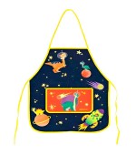 Avental Escolar Dino space  - Leonora - 01 unidade